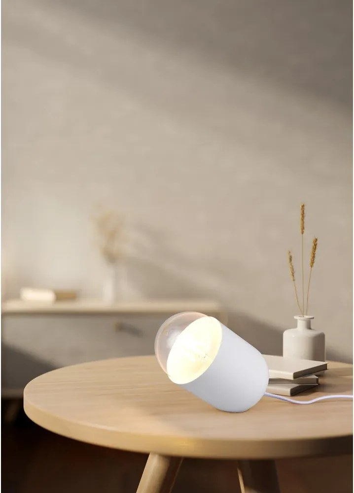 Biała lampa stołowa (wysokość 13,5 cm) Nara – Reality