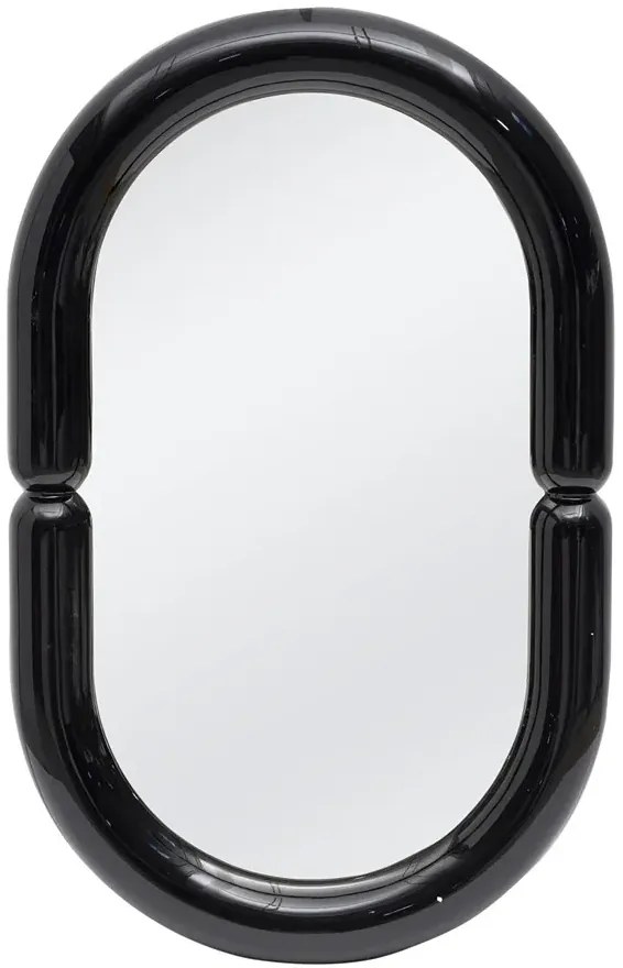 Czarne klasyczne lustro wiszące T3-P96
