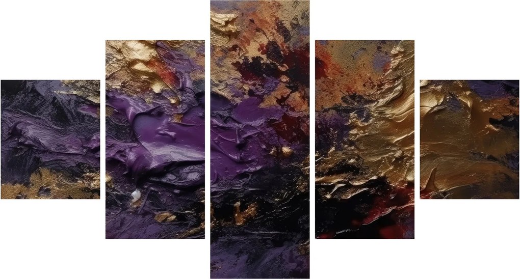 Obraz - Teksturowana abstrakcja (125x70 cm)