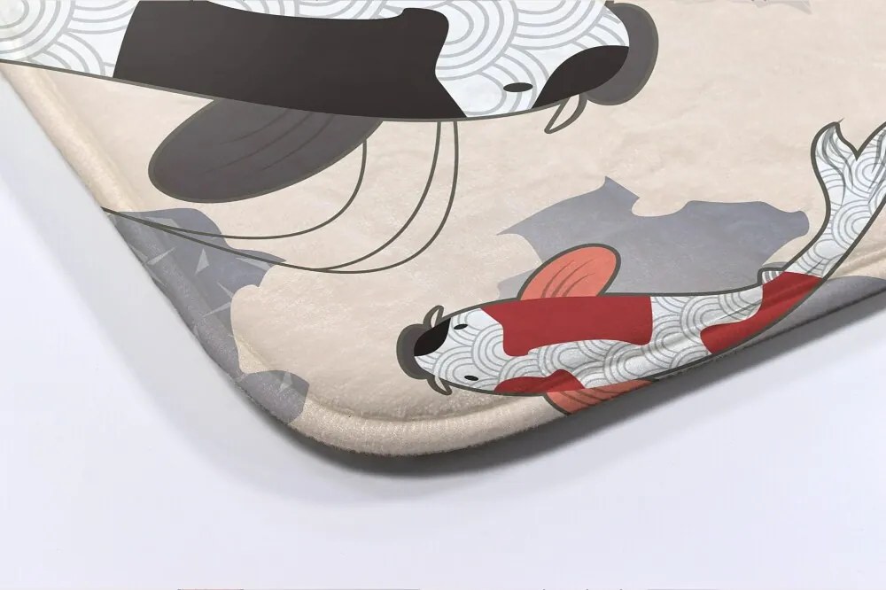 Dywanik łazienkowy antypoślizgowy Dywanik łazienkowy antypoślizgowy Rybki Koi