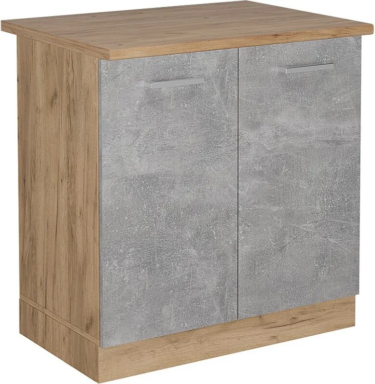 Szafka pod zlew beton 80x60x81.6 r-line