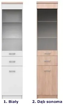 Wysoka witryna dąb sonoma T9-H24