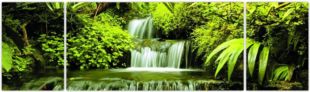 Obraz - Indonezyjskie wodospady (170x50 cm)