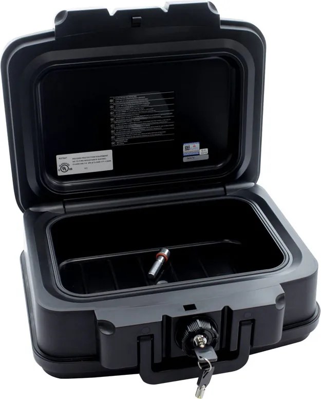 Ognioodporny box FIRE DATA 1, 165 x 382 x 324 mm, mechaniczny - na klucz