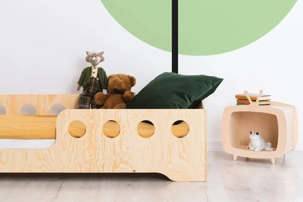 Łóżko dziecięce KIKI 5 80x160 sosna ADEKO STOLARNIA