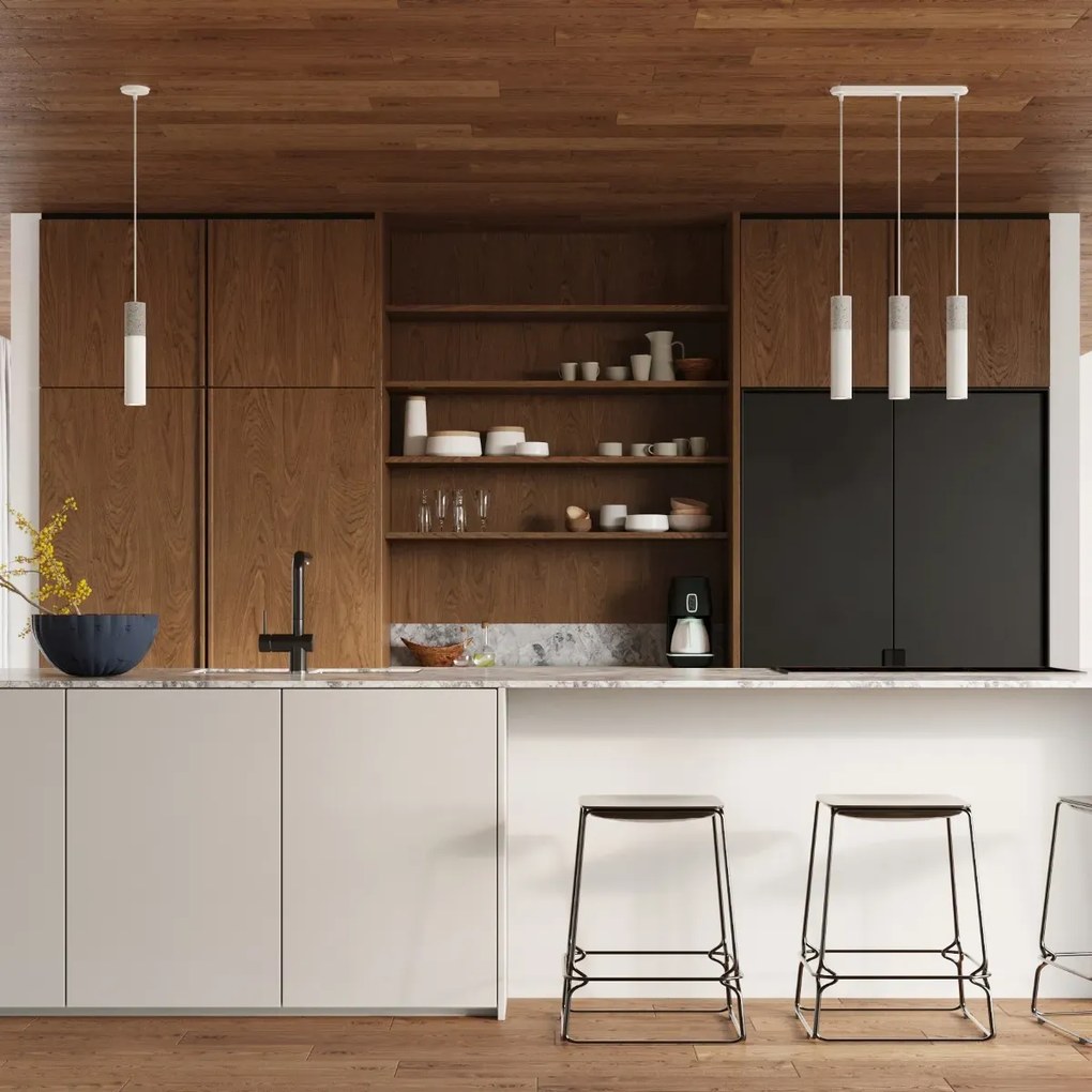 Lampa wisząca BORGIO 2 biała SOLLUX  LIGHTING