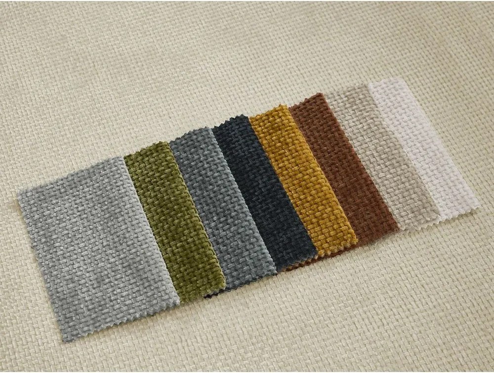 Szarobrązowa rozkładana sofa z tkaniny szenilowej 228 cm Neyo – Bobochic Paris