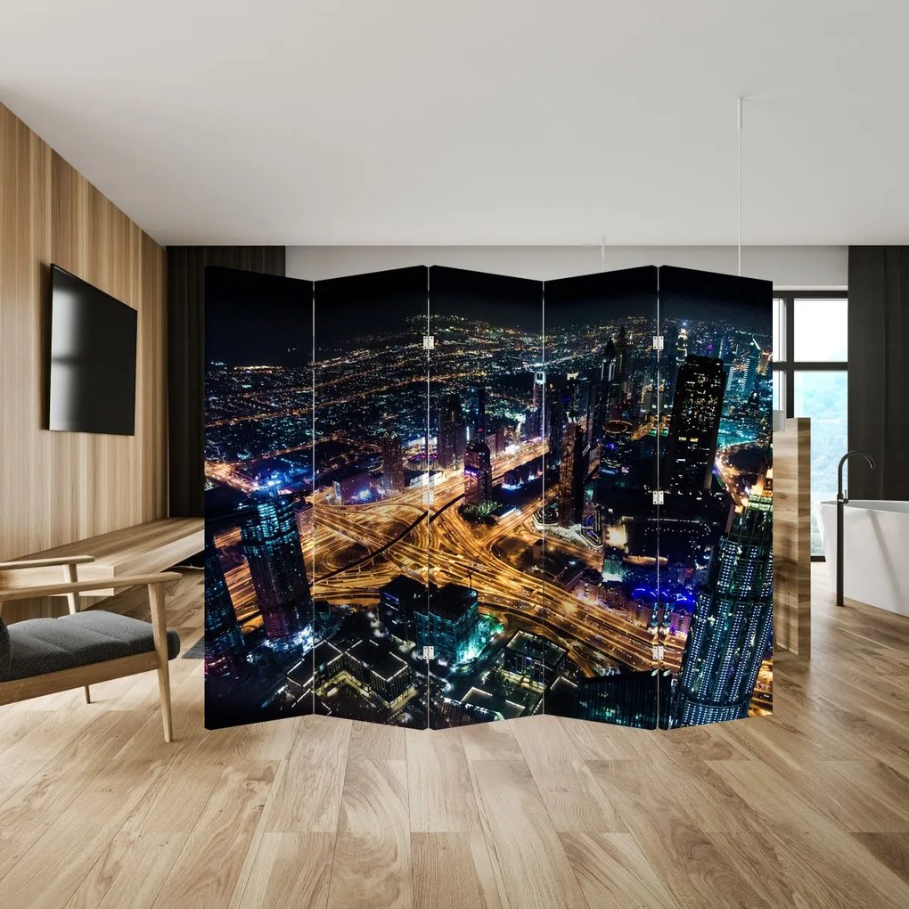 Parawan - Miasto nocą (210x170 cm)