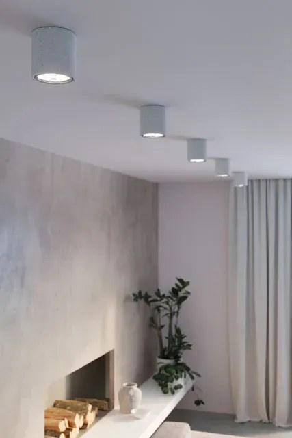 Okrągły loftowy plafon z betonu - EX578-Maler
