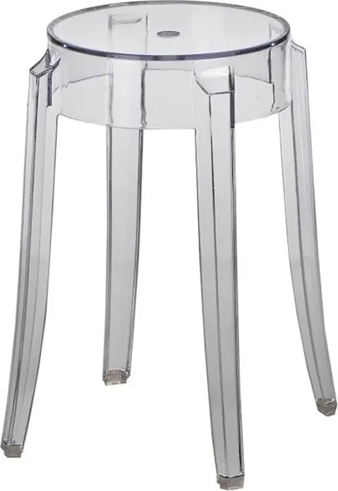 Transparentny taboret okrągły - R8-E76