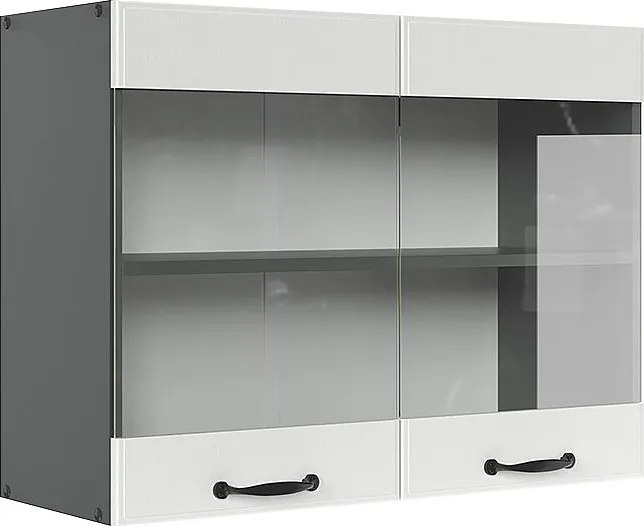 Szklana szafka kuchenna biały domek wiejski 80x31x60 r-line