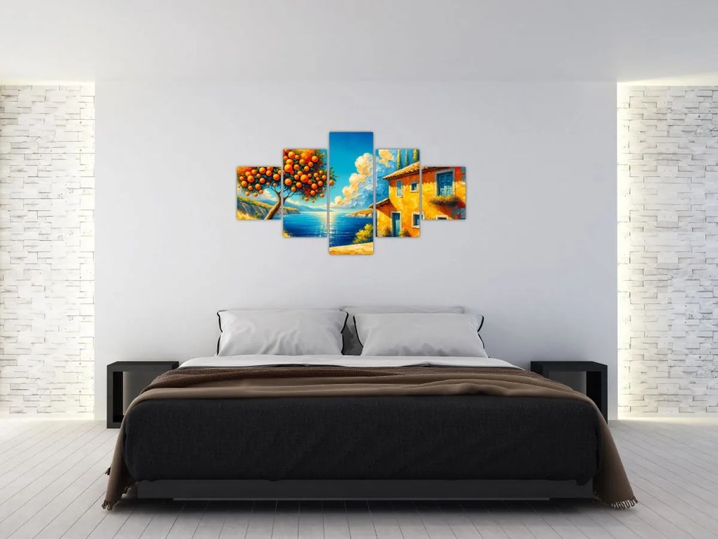 Obraz - Dom z pomarańczami II. (125x70 cm)