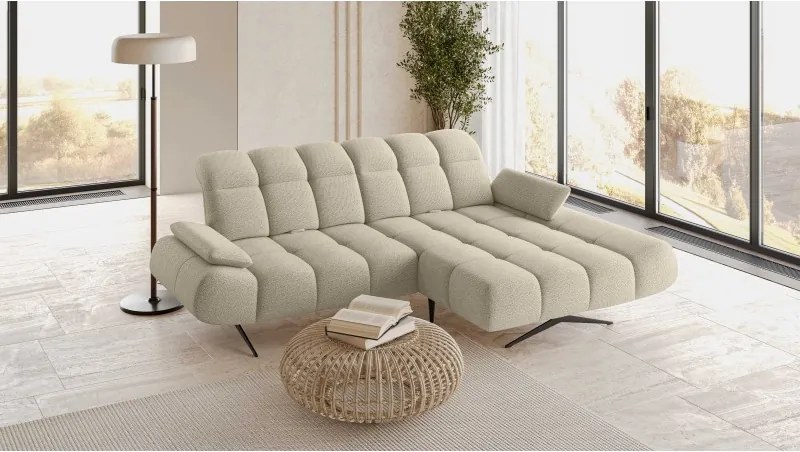Elegancki narożnik MORENO S z funkcją w tkaninie ARAGON 03 WERSAL