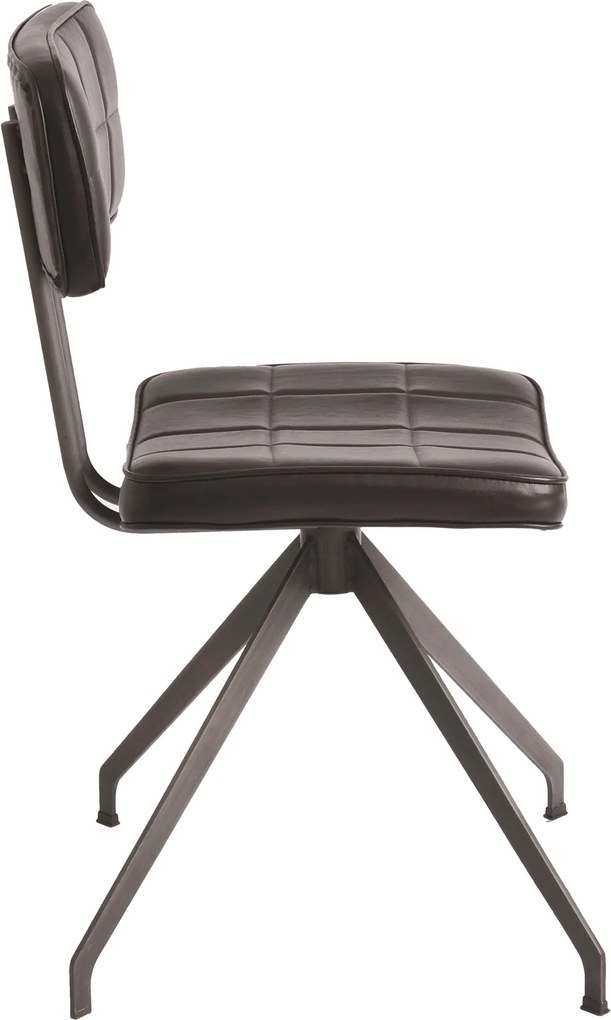 Designerskie krzesło pikowane z ekoskóry Ashton D03