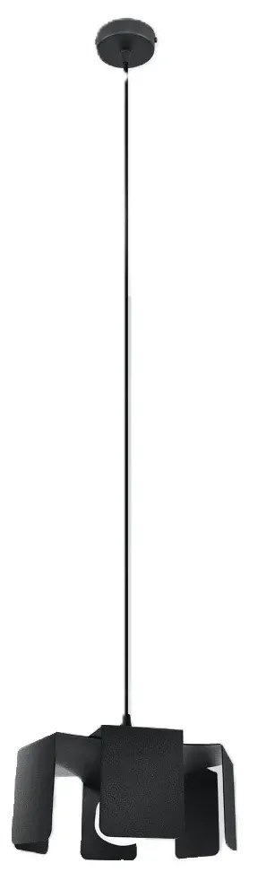 Lampa wisząca TULIP czarna SOLLUX  LIGHTING