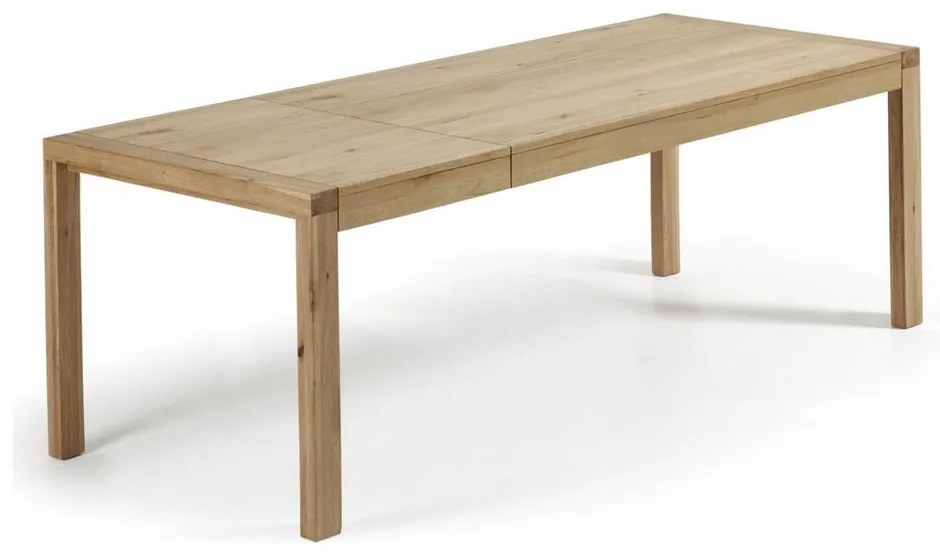 Rozkładany stół z dodatkowym blatem w dekorze dębu 100x200 cm Briva – Kave Home