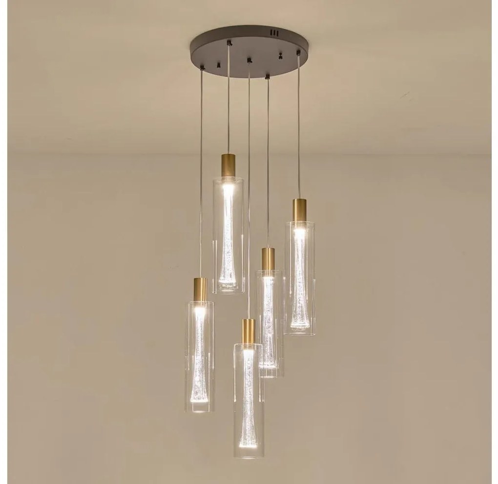 LED Żyrandol na lince LED/38W/230V 3000K