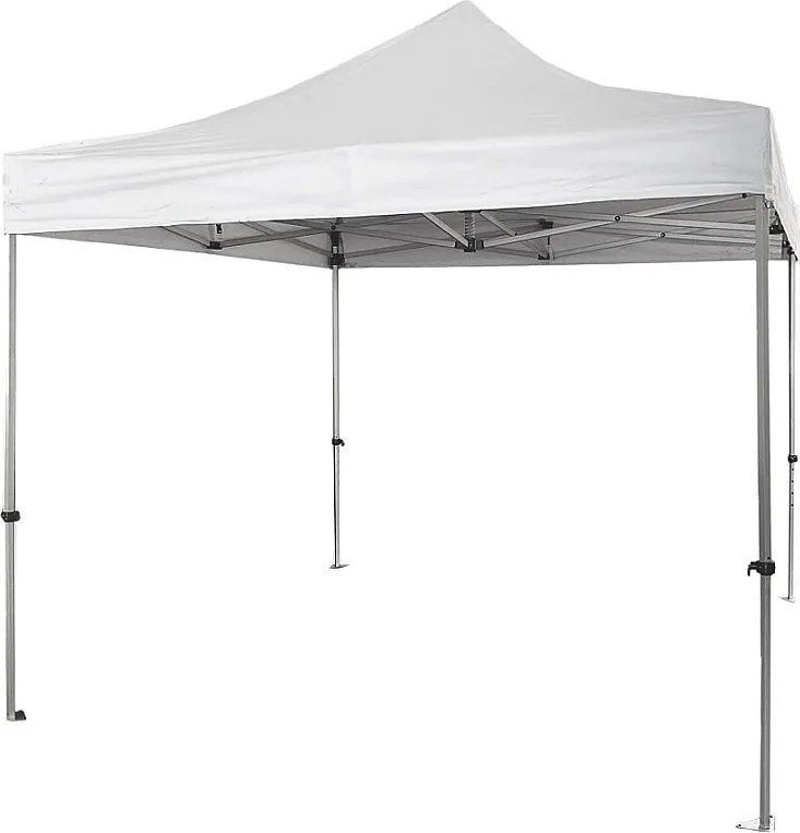 Profesjonalna składana aluminiowa altana o konstrukcji sześciokątnej Market-Pro 3X3, biała, wodoodporna
