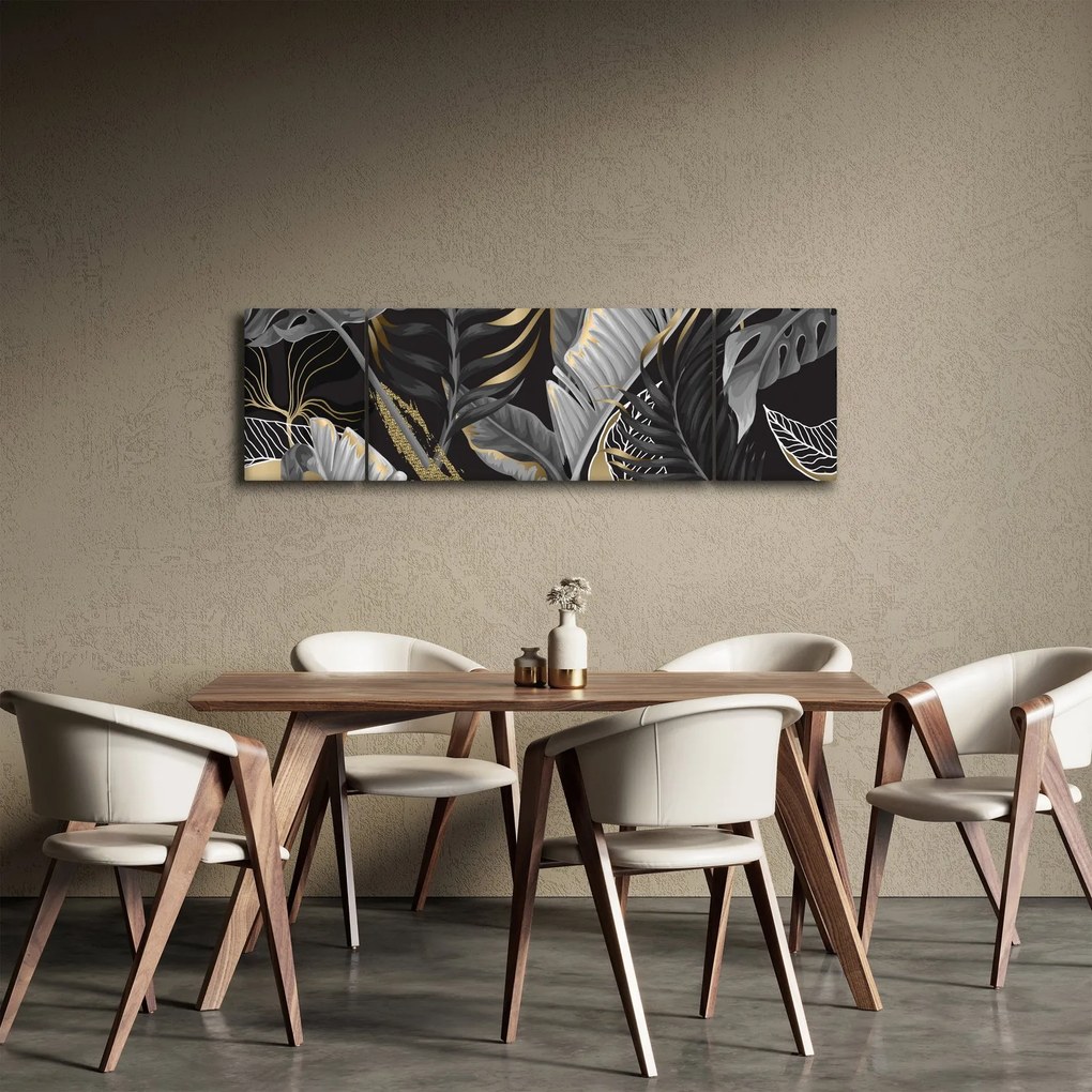 Obraz - Złota dżungla (170x50 cm)