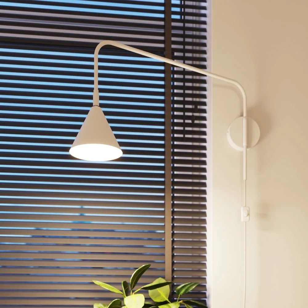 Biały kinkiet do kontaktu Zylo – Sollux