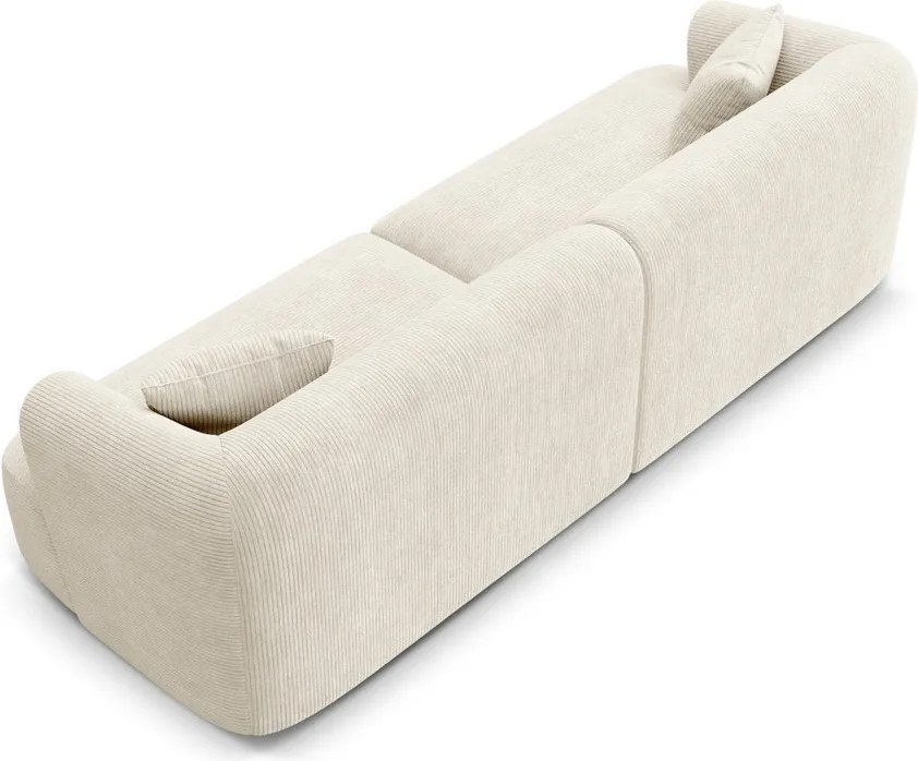 Beżowa sztruksowa sofa 255 cm Campi – Cosmopolitan Design