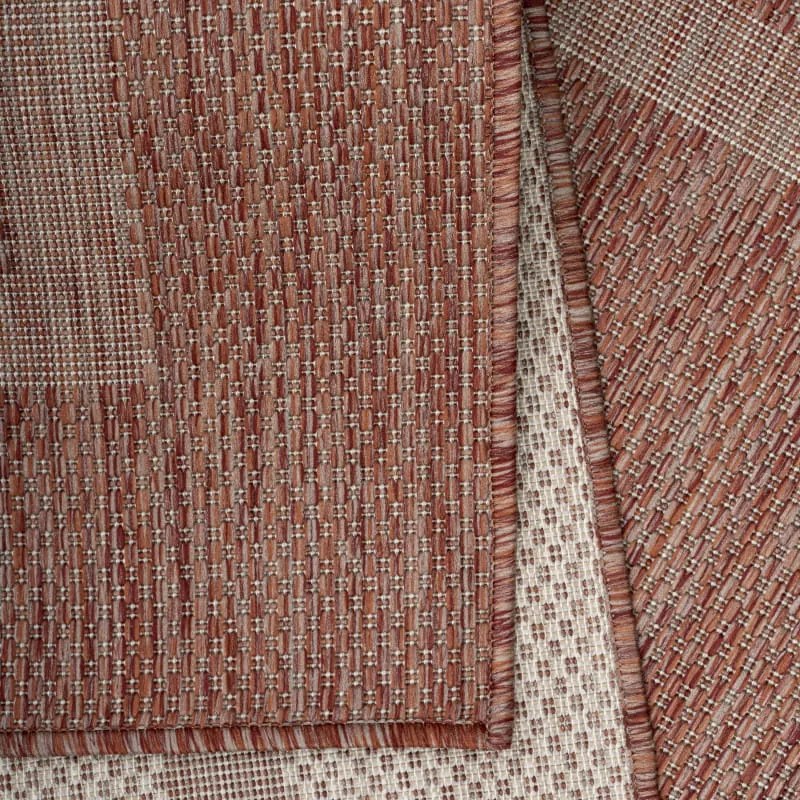 Dywan zewnętrzny Relax ramka czerwony 160 cm x 230 cm