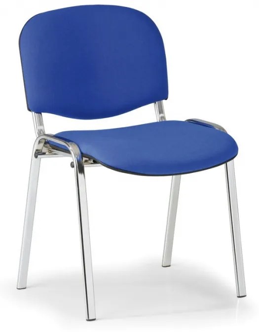 Krzesło konferencyjne VIVA chrom 3+1 GRATIS, niebieske