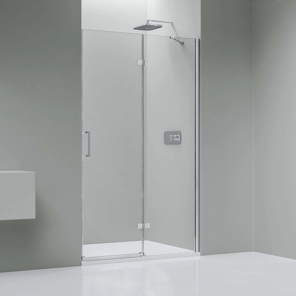 Drzwi prysznicowe uchylne na panelu stałym NT403