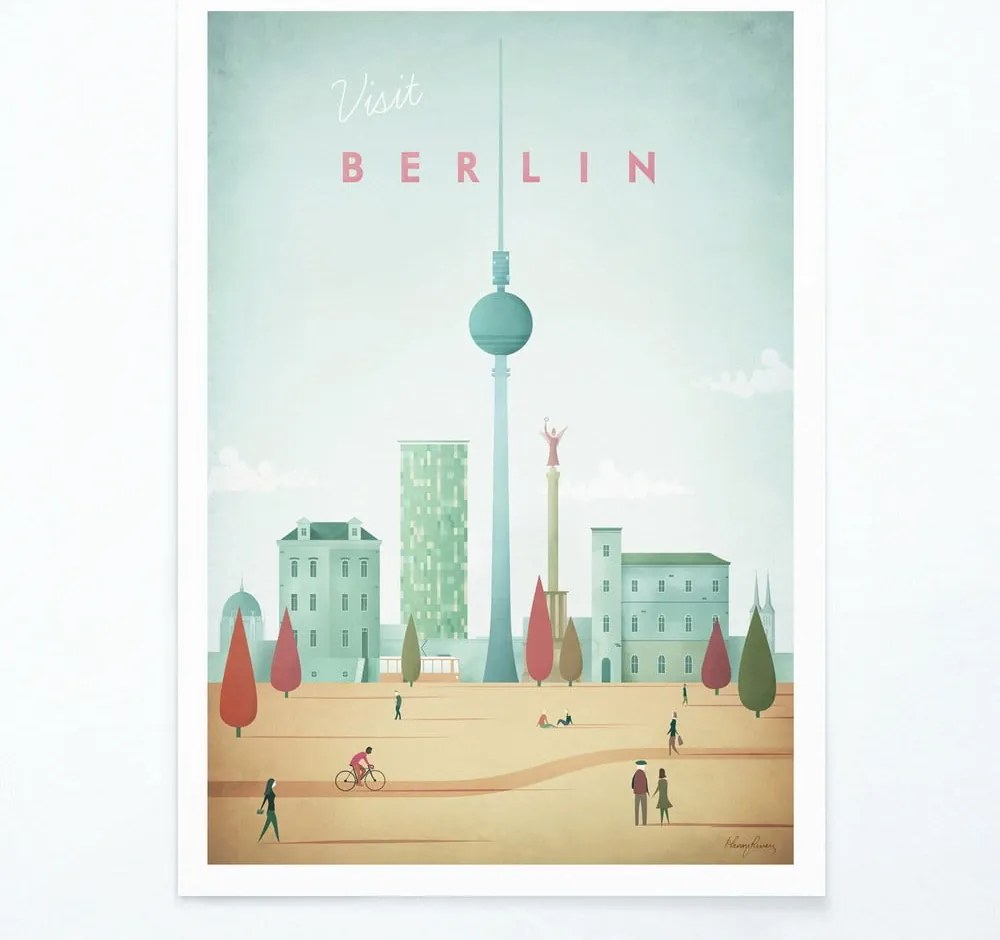 Plakat Travelposter Berlin, 50 x 70 cm
