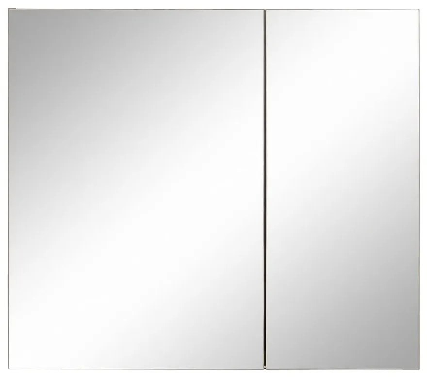 Szara ścienna szafka łazienkowa z lustrem Støraa Wisla, 80x70 cm