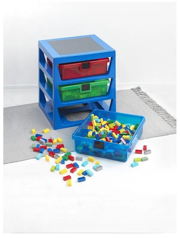 Niebieski organizer z 3 szufladami Storage - LEGO®