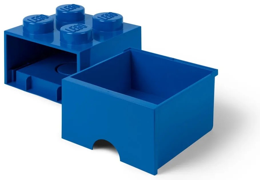 Niebieski pojemnik z szufladą LEGO®