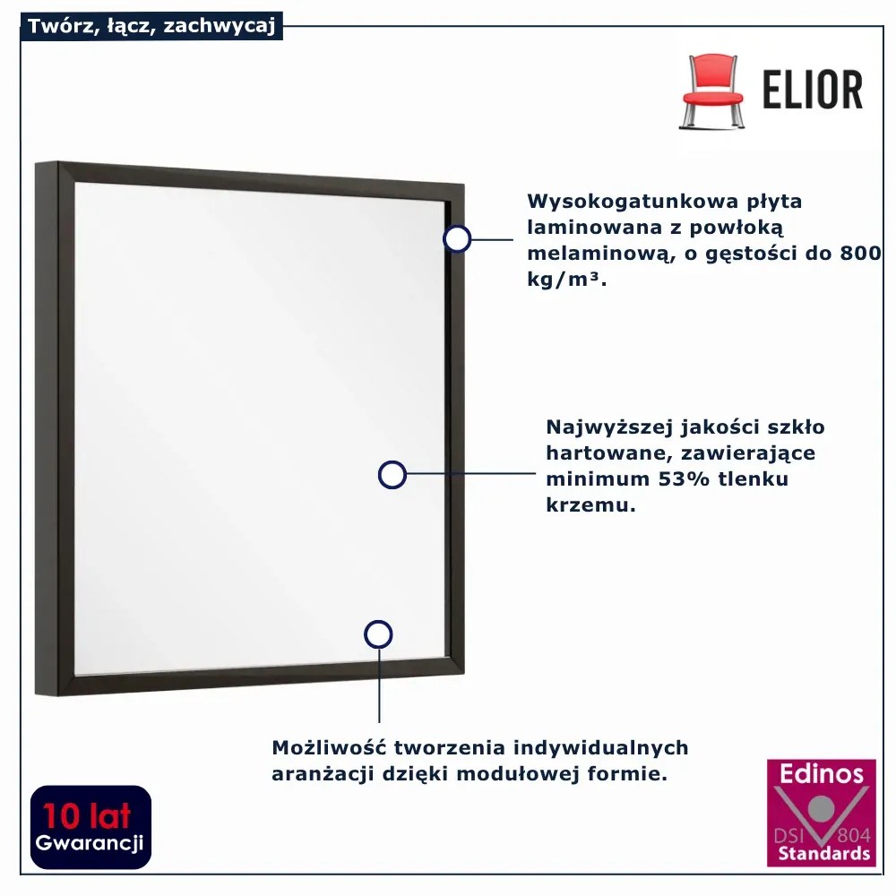 Kwadratowy panel lustrzany 35x35 F6-R75