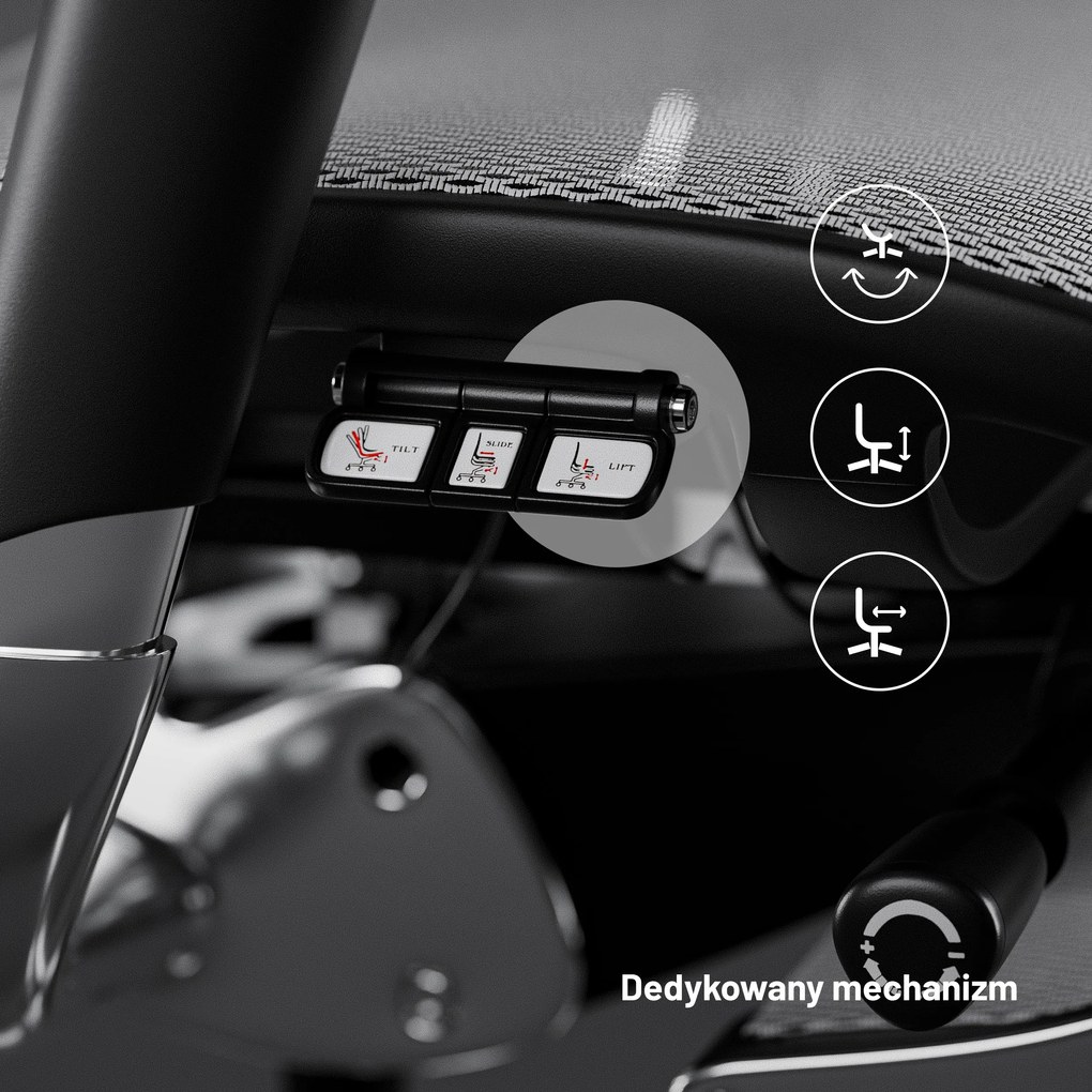 Fotel ergonomiczny Diablo V-Master, czarno-biały