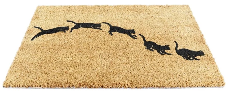 Wycieraczka z włókna kokosowego 40x60 cm Jumping Cats – Artsy Doormats