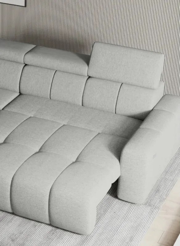 Narożnik ENZO S z elektryczną regulacją siedziska oraz z funkcją spania WERSAL