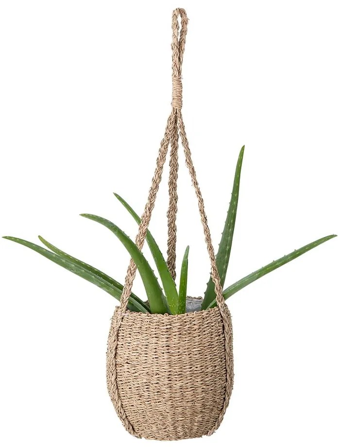 Wisząca osłonka na doniczkę z trawy morskiej ø 20 cm Rockie – Bloomingville
