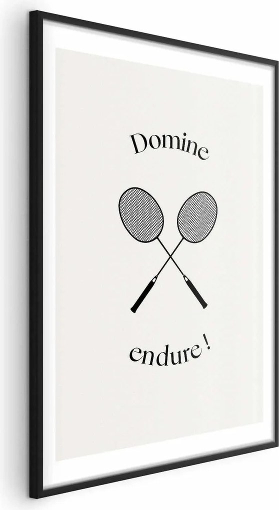 Plakat Rakiety do badmintona 29,7x42 cm z ramą czarną z marginesem ARTGEIST B