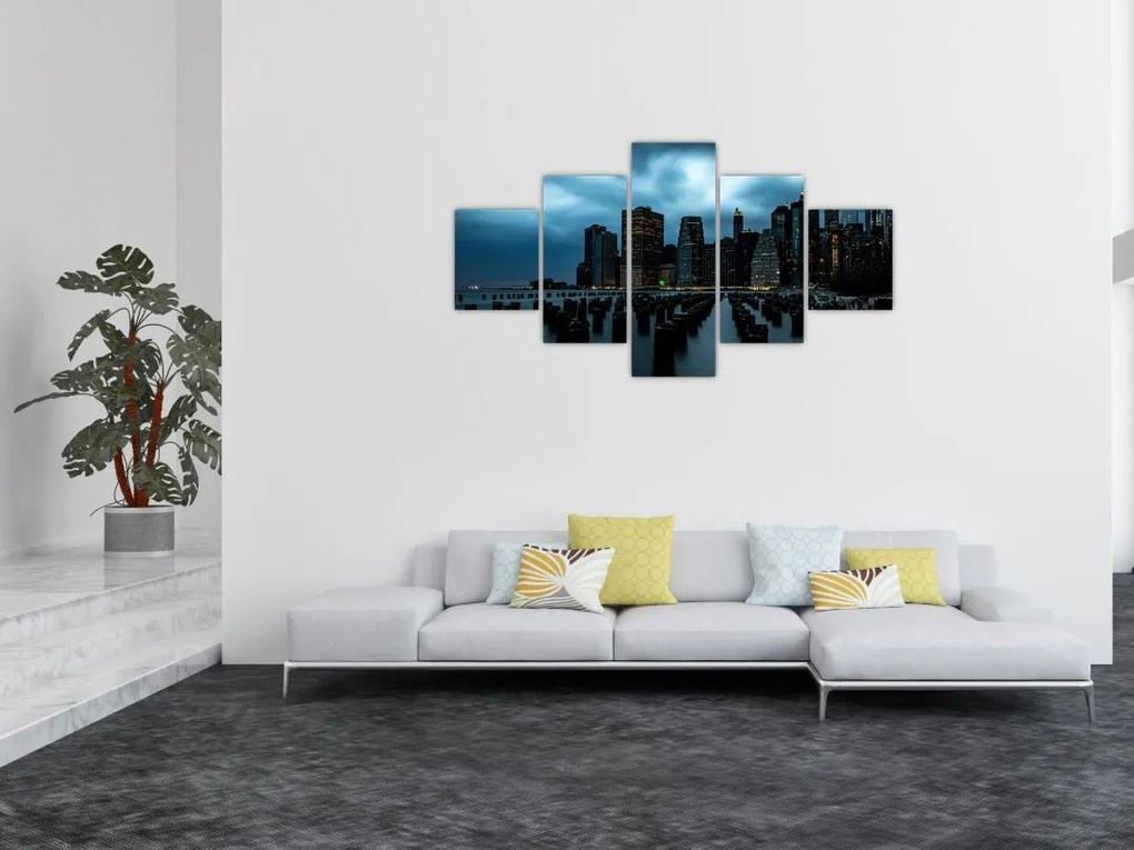 Obraz  - Widok na drapacze chmur Nowego Jorku (125x70 cm)
