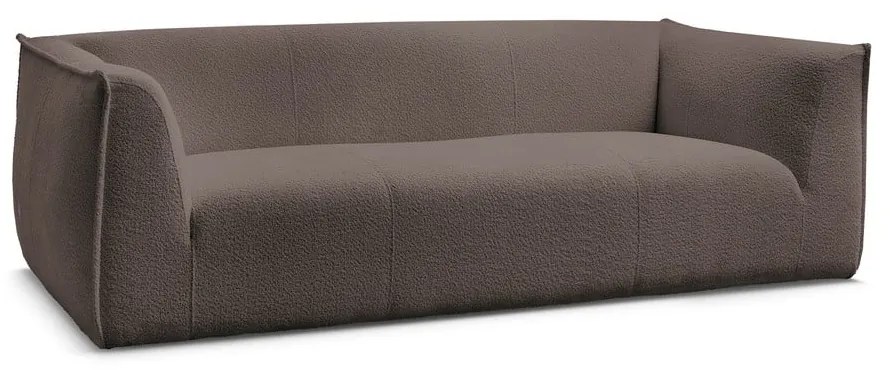 Brązowa sofa z materiału bouclé 242 cm Giorgia – Bobochic Paris