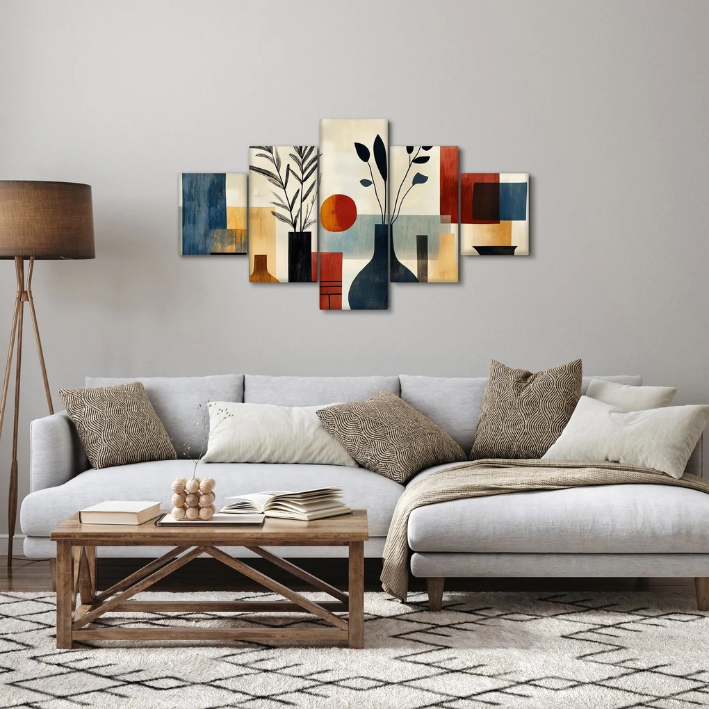 Obraz - Kubistyczne wazony (125x70 cm)