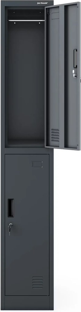 Szafka socjalna ubraniowa BHP antracytowa IGOR 1 Plus 316,5 x 1850 x 450 mm