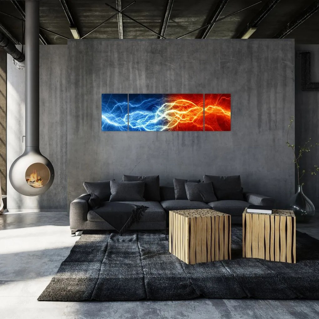 Obraz napięcia elektrycznego (170x50 cm)