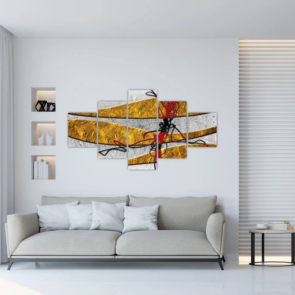 Abstrakcyjny obraz (125x70 cm)