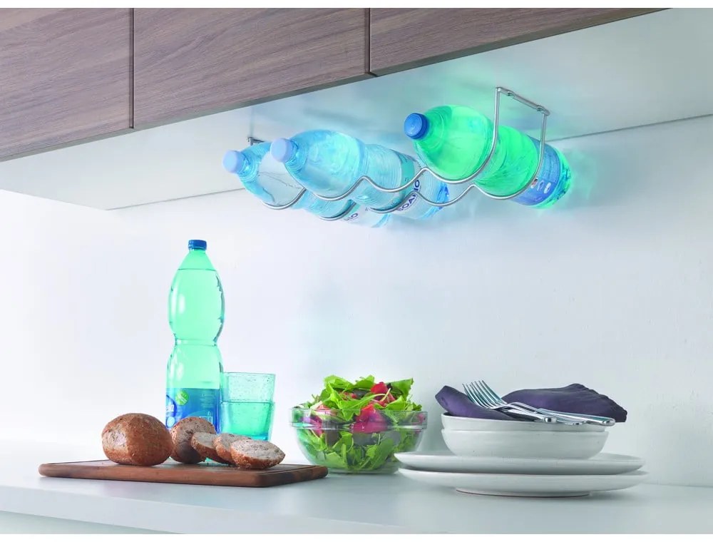 Metalowy stojak ścienny na wino liczba butelek 4 My-Bottle – Metaltex
