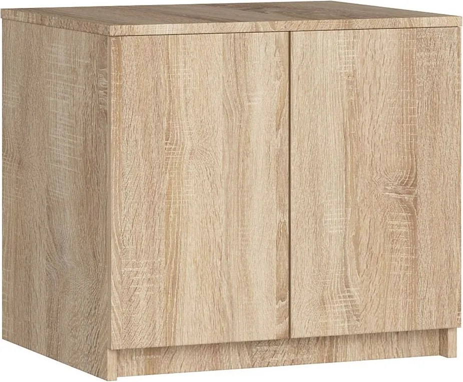 Nadstawka na szafę AKORD S60 Dąb Sonoma 60 cm 2 drzwi kolor Dąb Sonoma mat 2 półki 60x51x55 cm