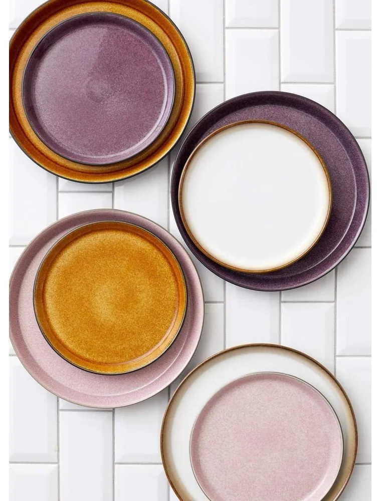 Czarny/fioletowy kamionkowy talerz ø 27 cm Gastro Black/Purple – Bitz