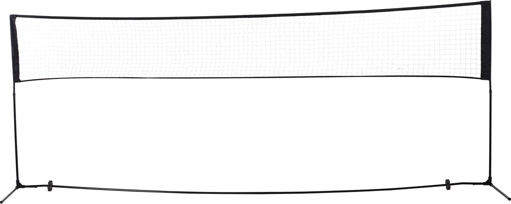 HOMCOM siatka do badmintona siatkówki tenisa przenośna 2 wysokości 94 158 cm torba PE 400x60 cm | Aosom PL