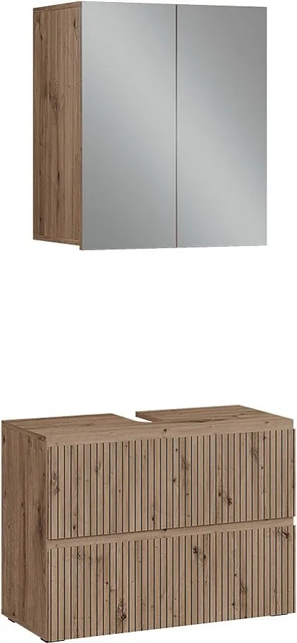 Zestaw mebli łazienkowych rzemieślnik 60x35x58 takumi