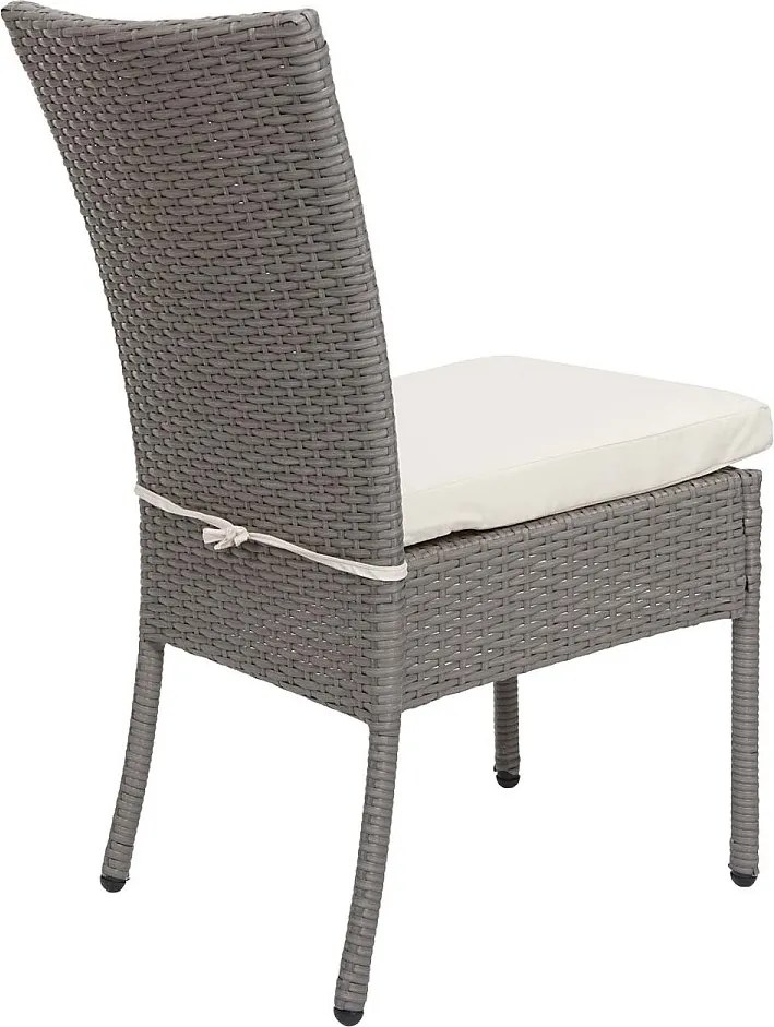 Zestaw MCW-G19 (5 elementów),  szary, poduszki w kolorze kremowym